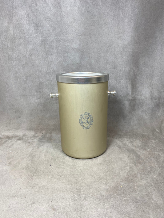 Seau à Champagne en plastique doré Champagne Roederer Reims Années 1980