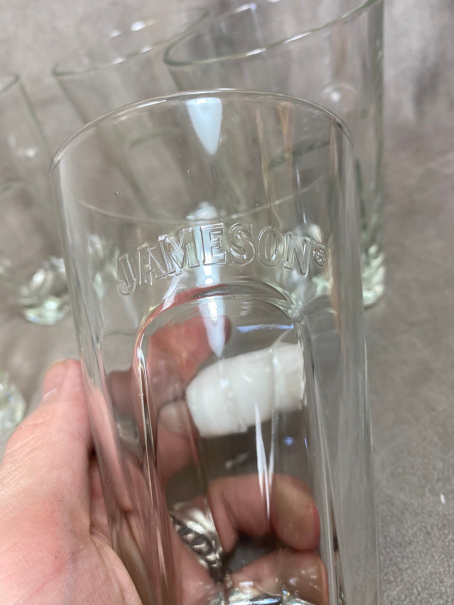 Set of 6 vintage Jameson Irish Whiskey glasses