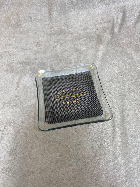 Vintage Charles Heidsieck Champagne Glass Ashtray 1980s