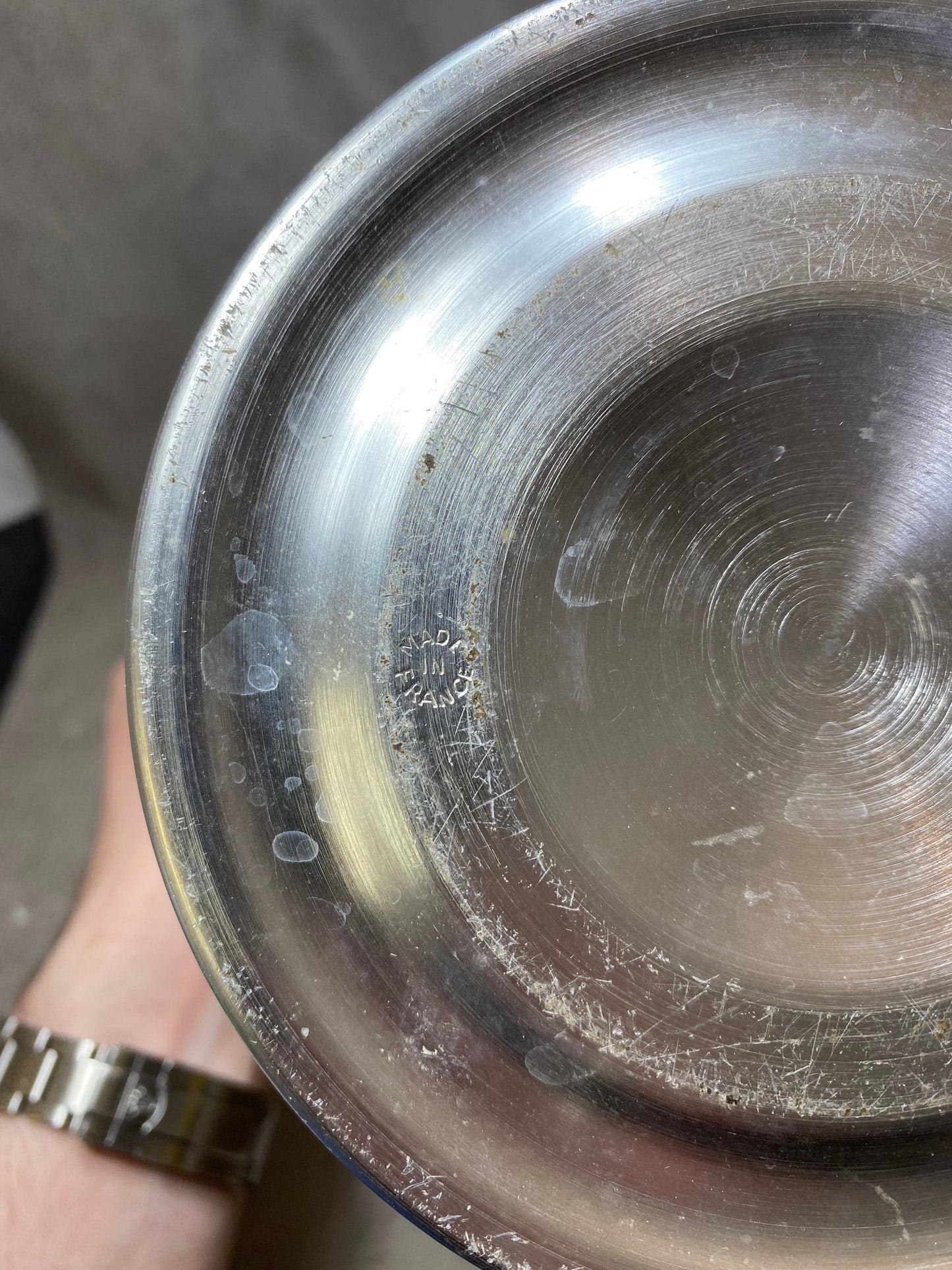 Seau à champagne en aluminium Laurent-Perrier vintage made in france Années 1970