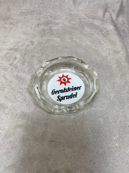 Cendrier publicitaire Gerolsteiner Sprudel eau minérale Made in France Vintage 1980