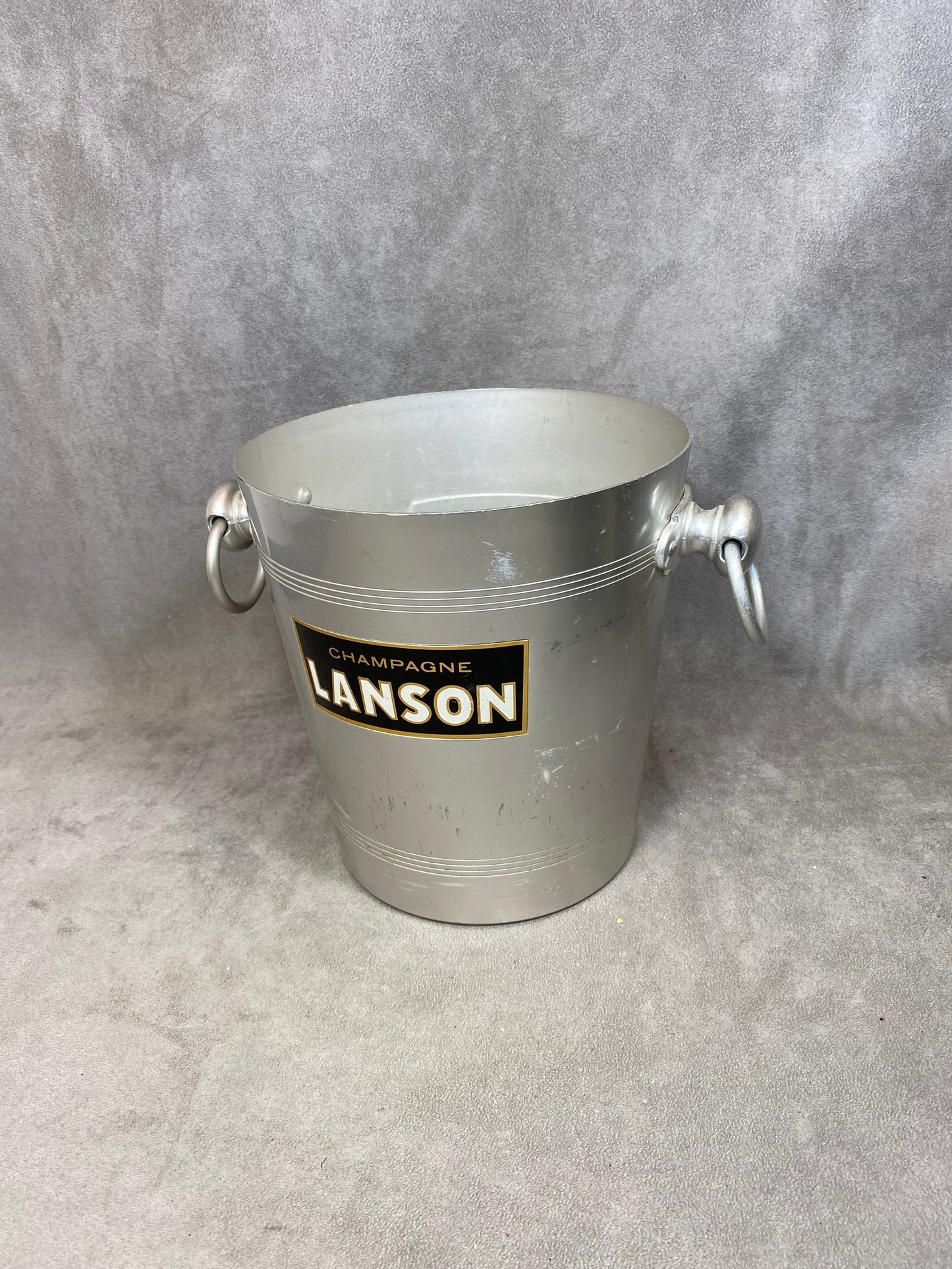Seau à champagne Lanson  en aluminium  Champagne Lanson vintage