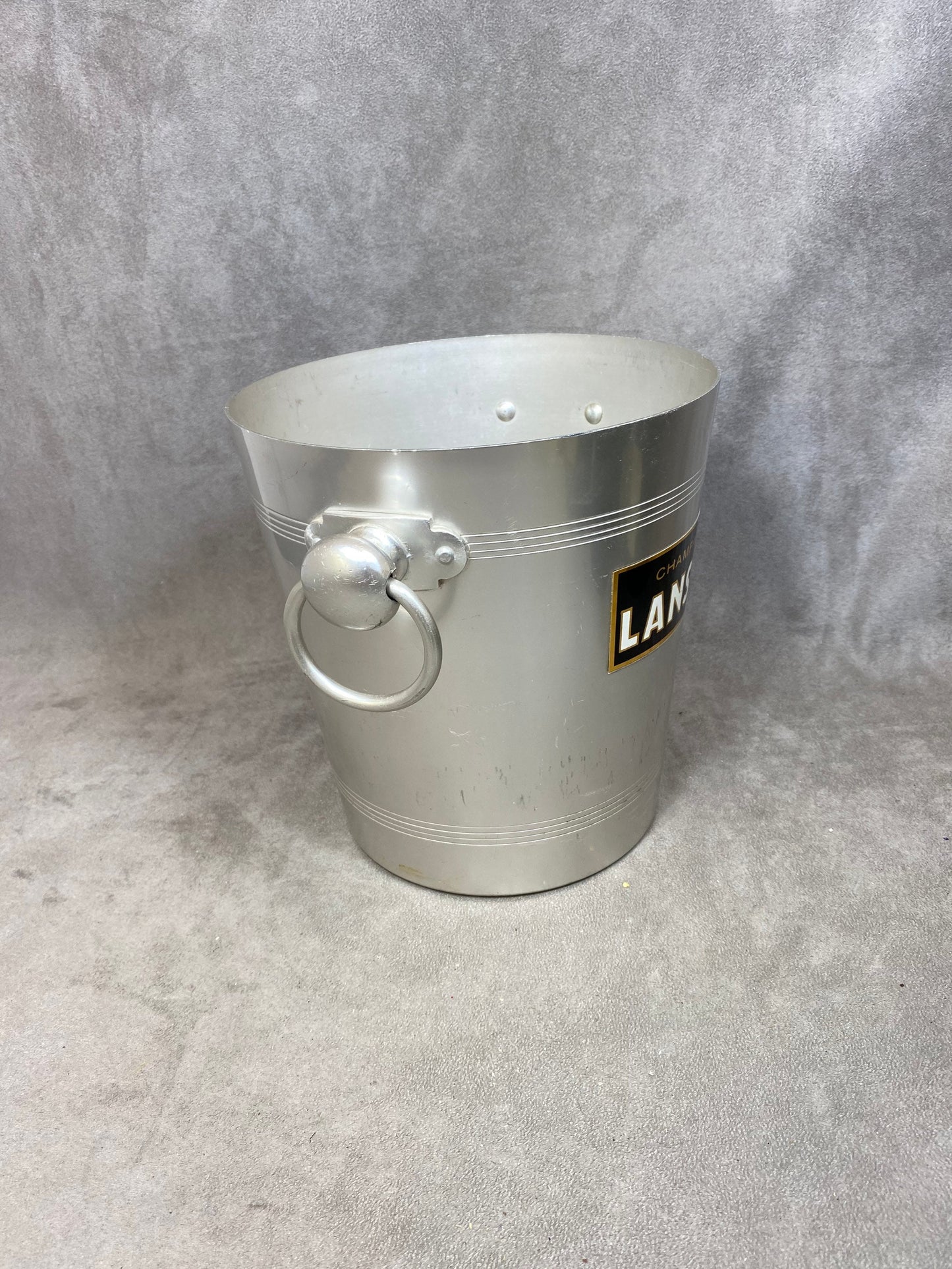 Seau à champagne Lanson  en aluminium  Champagne Lanson vintage