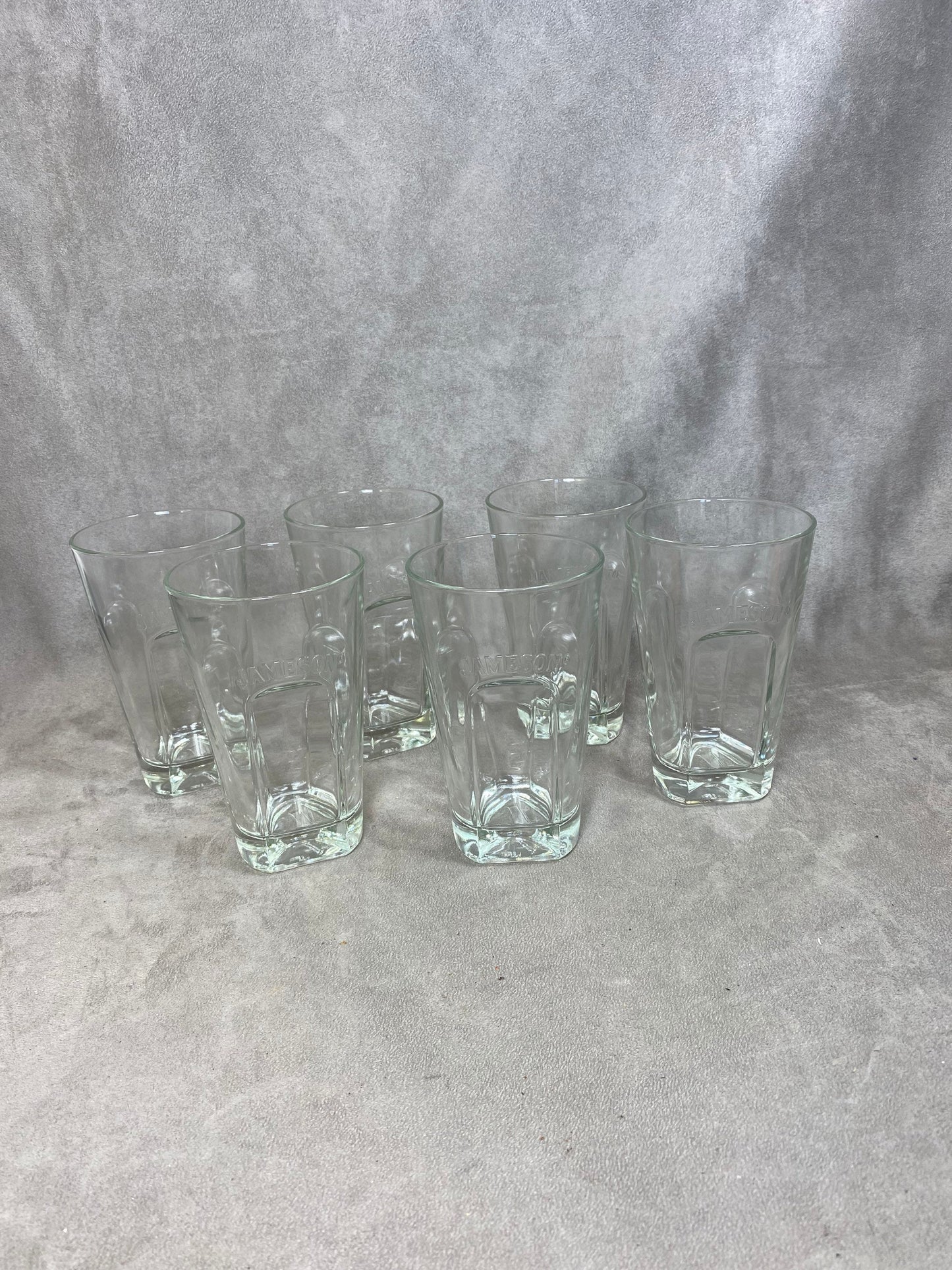 Set of 6 vintage Jameson Irish Whiskey glasses