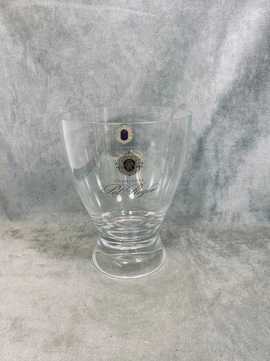 Seau à champagne Pol Roger en plastique transparent Made in Italy  Années 1980
