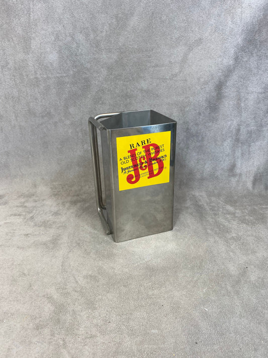 J&amp;B Scotch Whisky Vintage Steel Advertising Jug Made in France