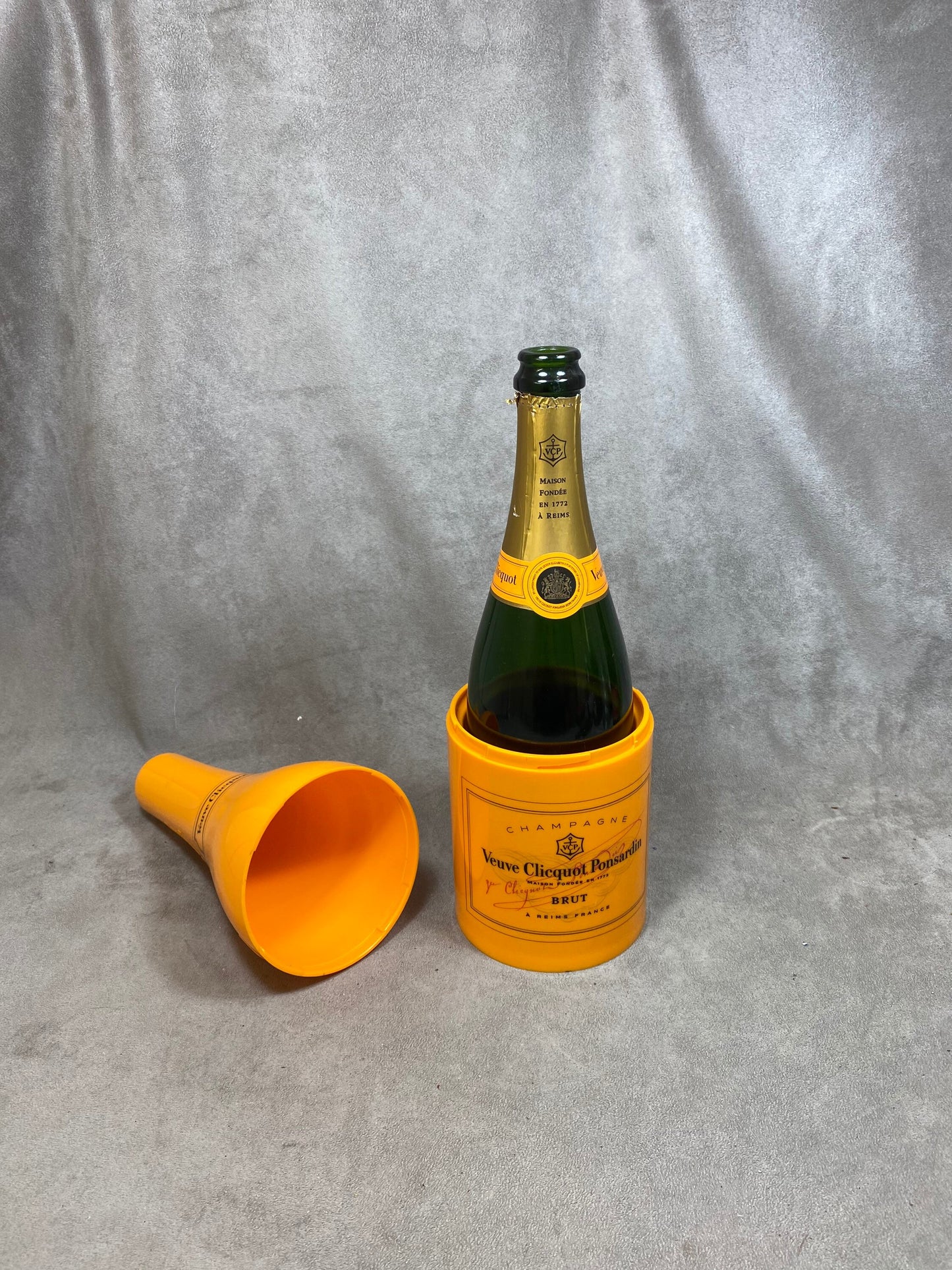 Veuve Clicquot orange bottle case for champagne bottle Veuve Clicquot box, Champagne Gift Champagne Made in France