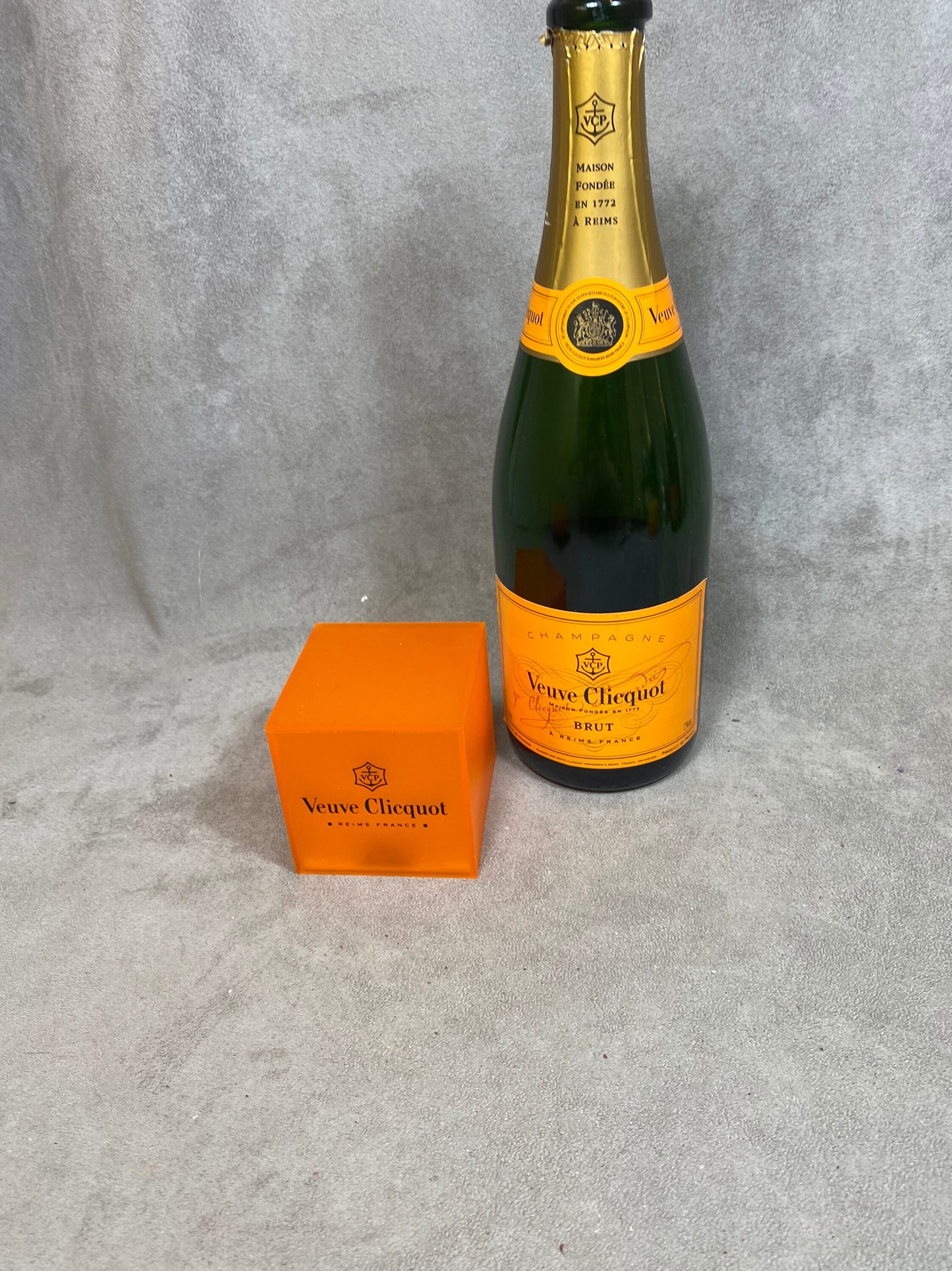 Veuve Cliquot Ponsardin 1990s Light Cube Lamp