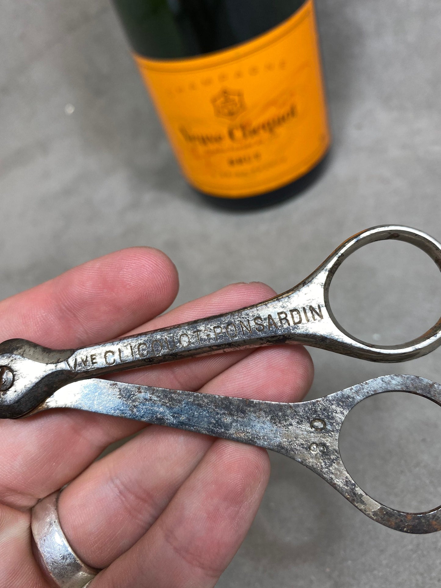 RARE Veuve Clicquot Champagne coupe muselet  Opener, Pliers, Made in France, Wine Collectors, French Wine 1930