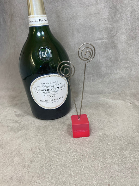 Pique a post it Champagne Laurent Perrier en plastique Made in France Vintage 1980