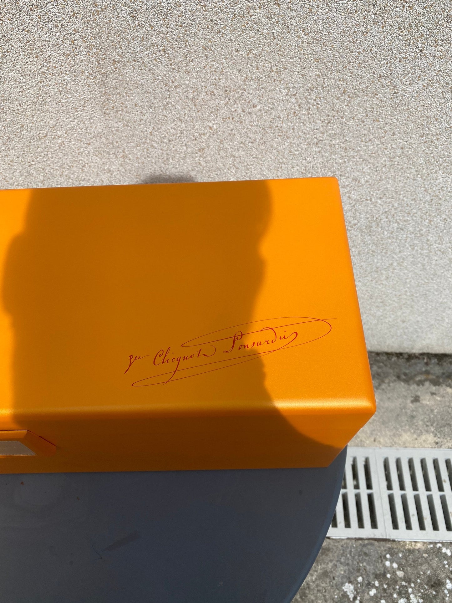 SEHR SELTEN Veuve Clicquot Yellowboam 3 Liter limitierte Auflage orange Holzbox 1990er Jahre