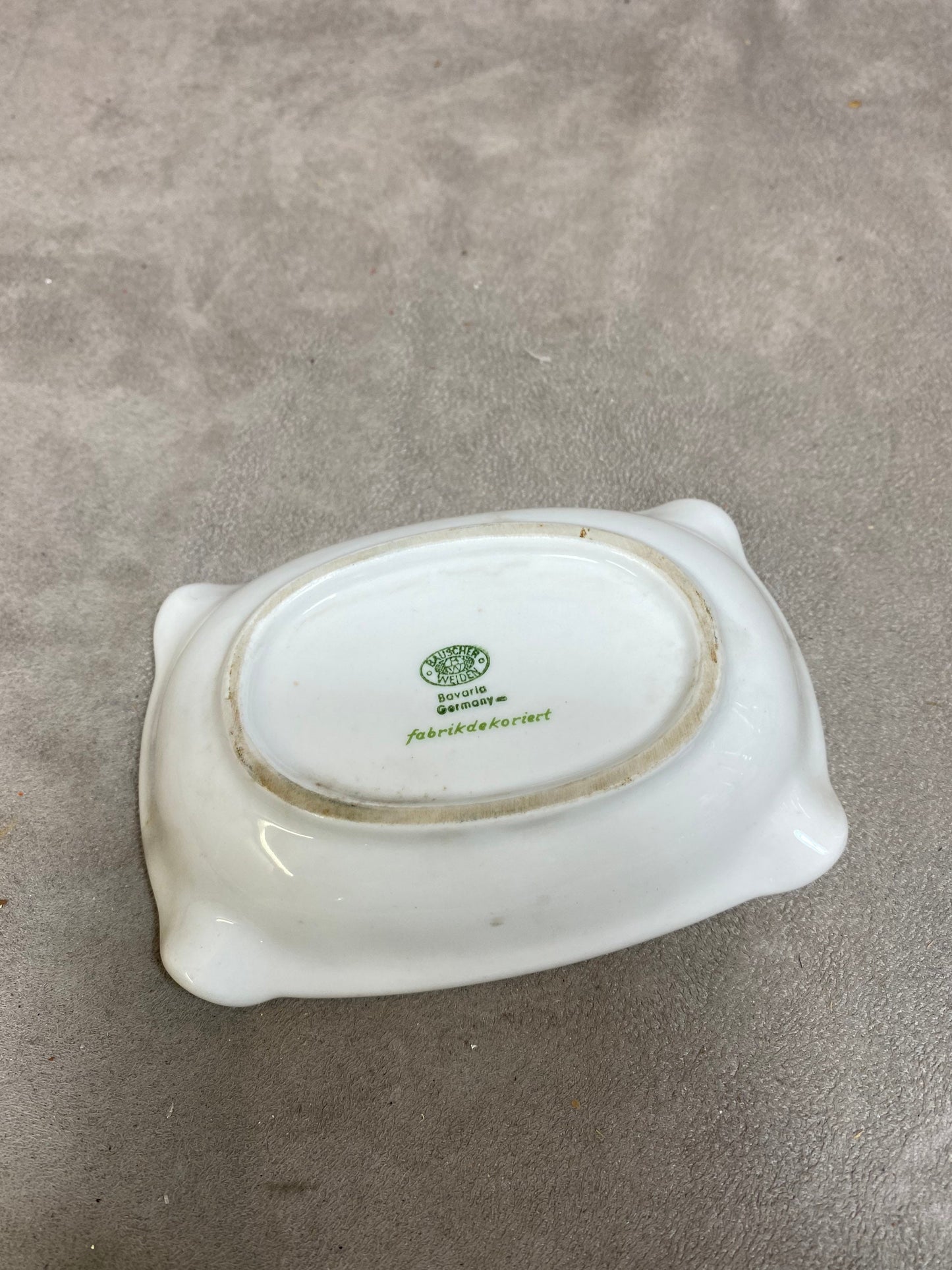 Porcelain Advertising Ashtray, Hotel Restaurant Waldeck, by Bauscher Weiden Bavaria, Made in Germany, Vintage 1970