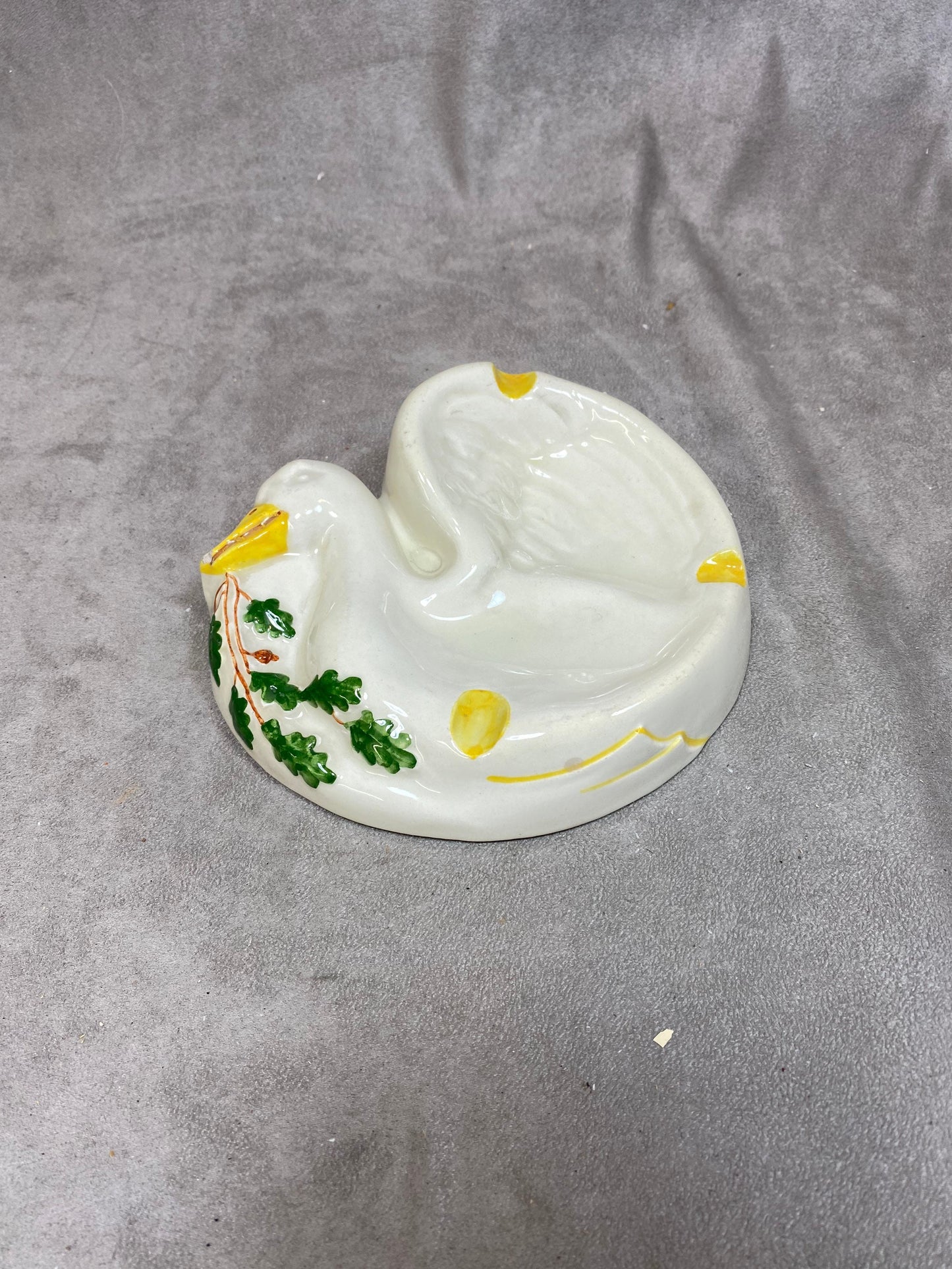 VERY RARE Vintage ashtray in the shape of a champagne duck Canard-Duchêne Made in France 1930s