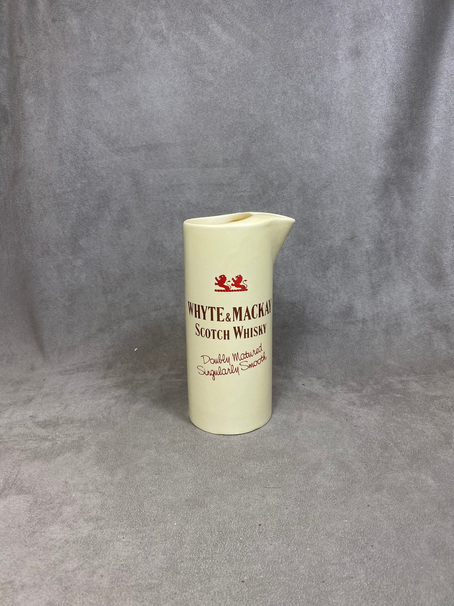 Vintage Porcelain Whisky Jug Whyte &amp; Mackays Scotch Whisky Bar Water Jug Vintage Made in England