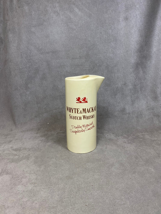 Vintage Porcelain Whisky Jug Whyte &amp; Mackays Scotch Whisky Bar Water Jug Vintage Made in England