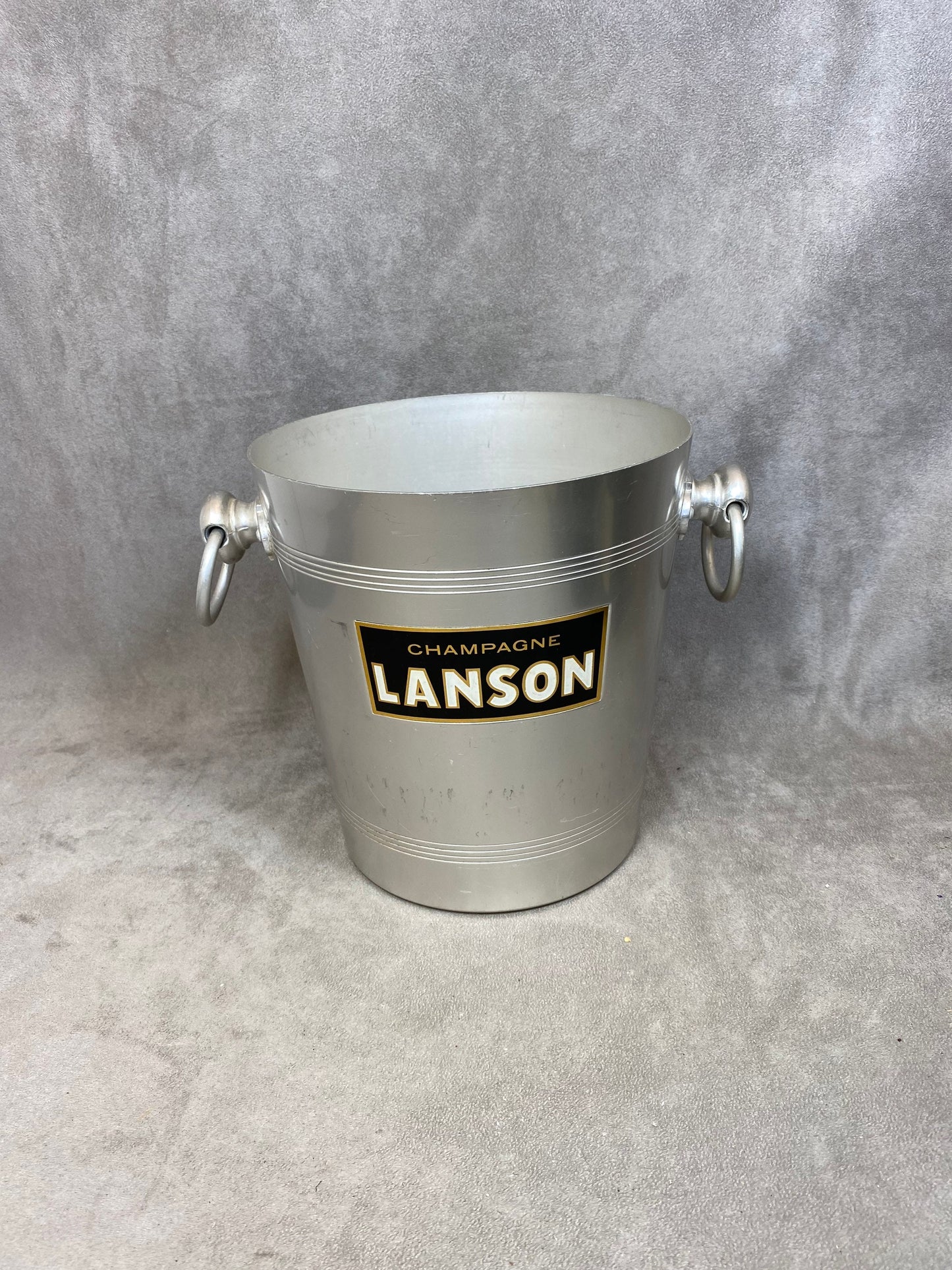 Seau à champagne Lanson  en aluminium  Champagne Lanson vintage