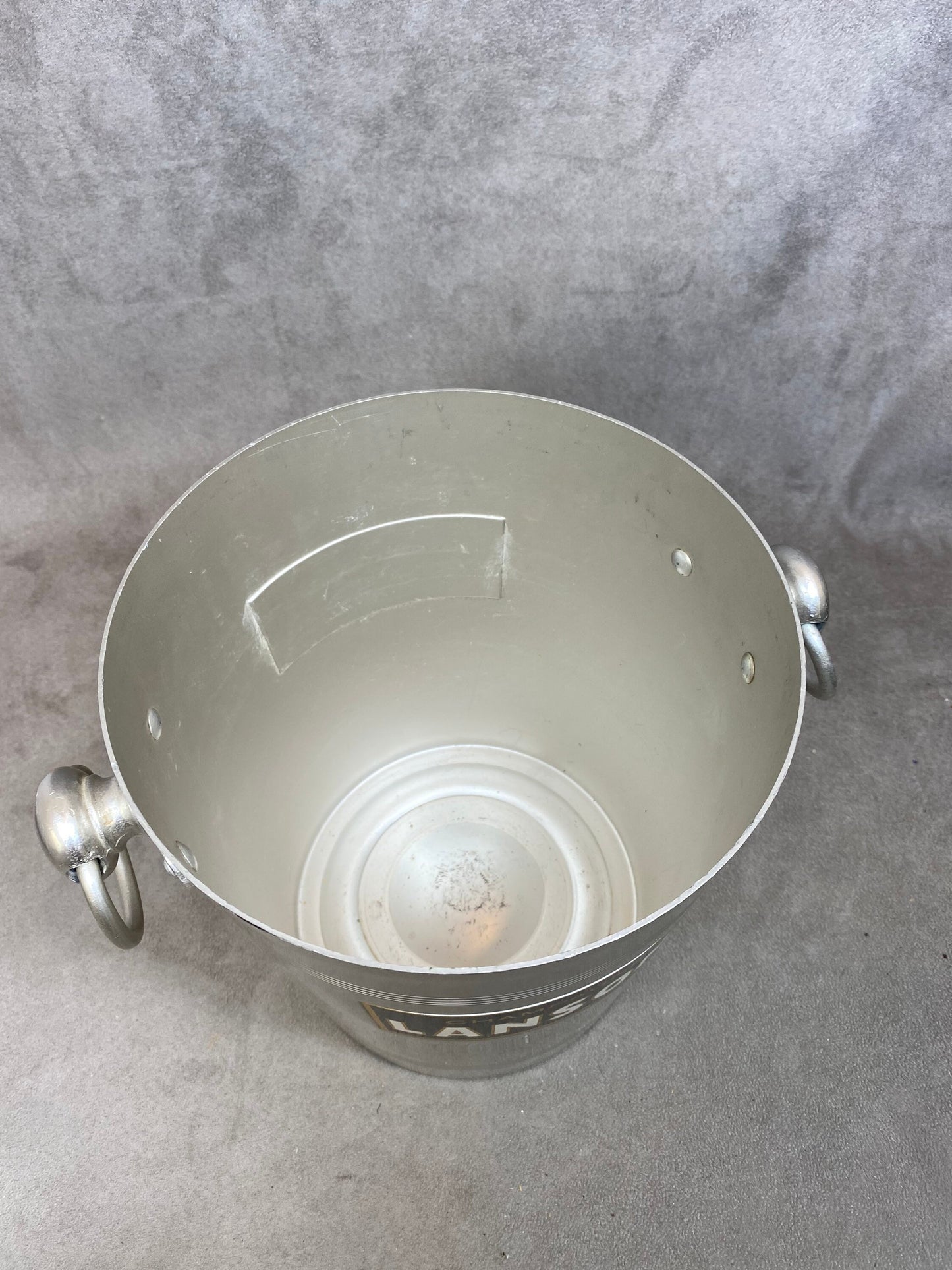 Seau à champagne Lanson  en aluminium  Champagne Lanson vintage