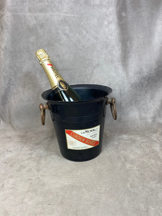 Seau à champagne vintage Mumm Cordon Rouge  Made in France