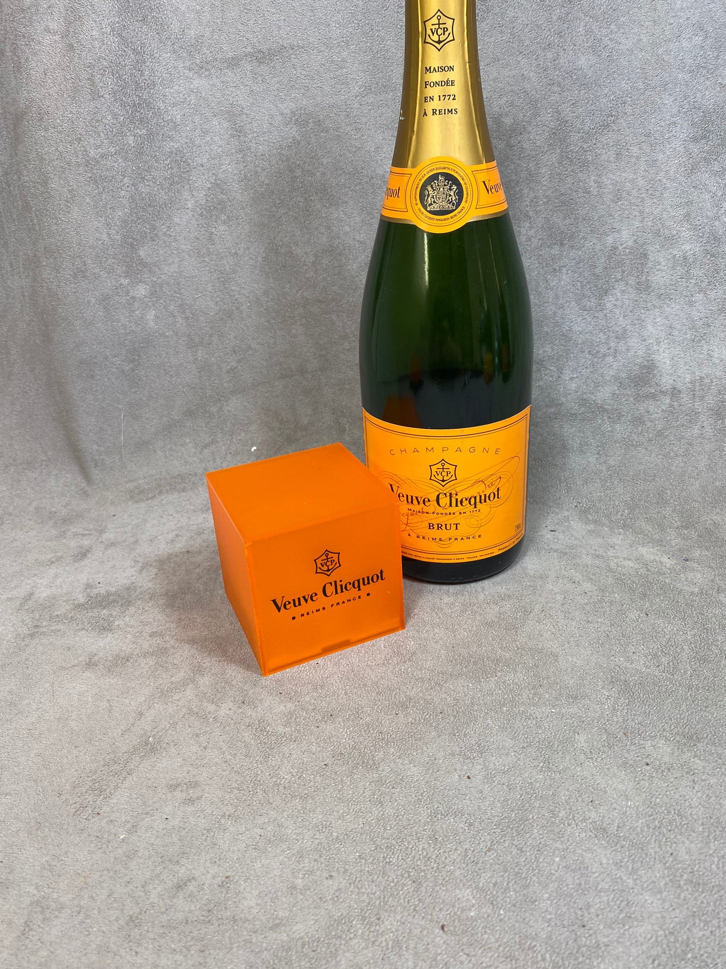 Veuve Cliquot Ponsardin 1990s Light Cube Lamp