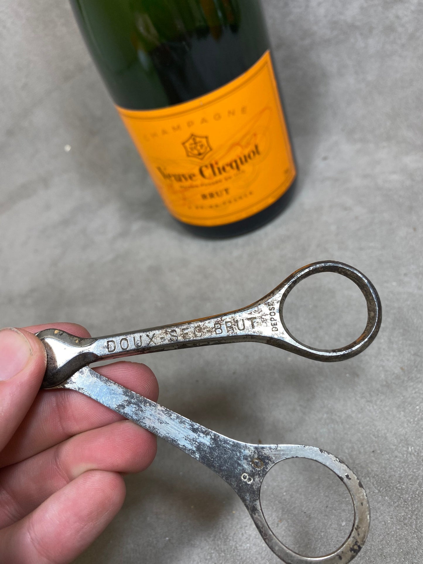 RARE Veuve Clicquot Champagne coupe muselet Opener, Pliers, Made in France, Wine Collectors, French Wine 1930