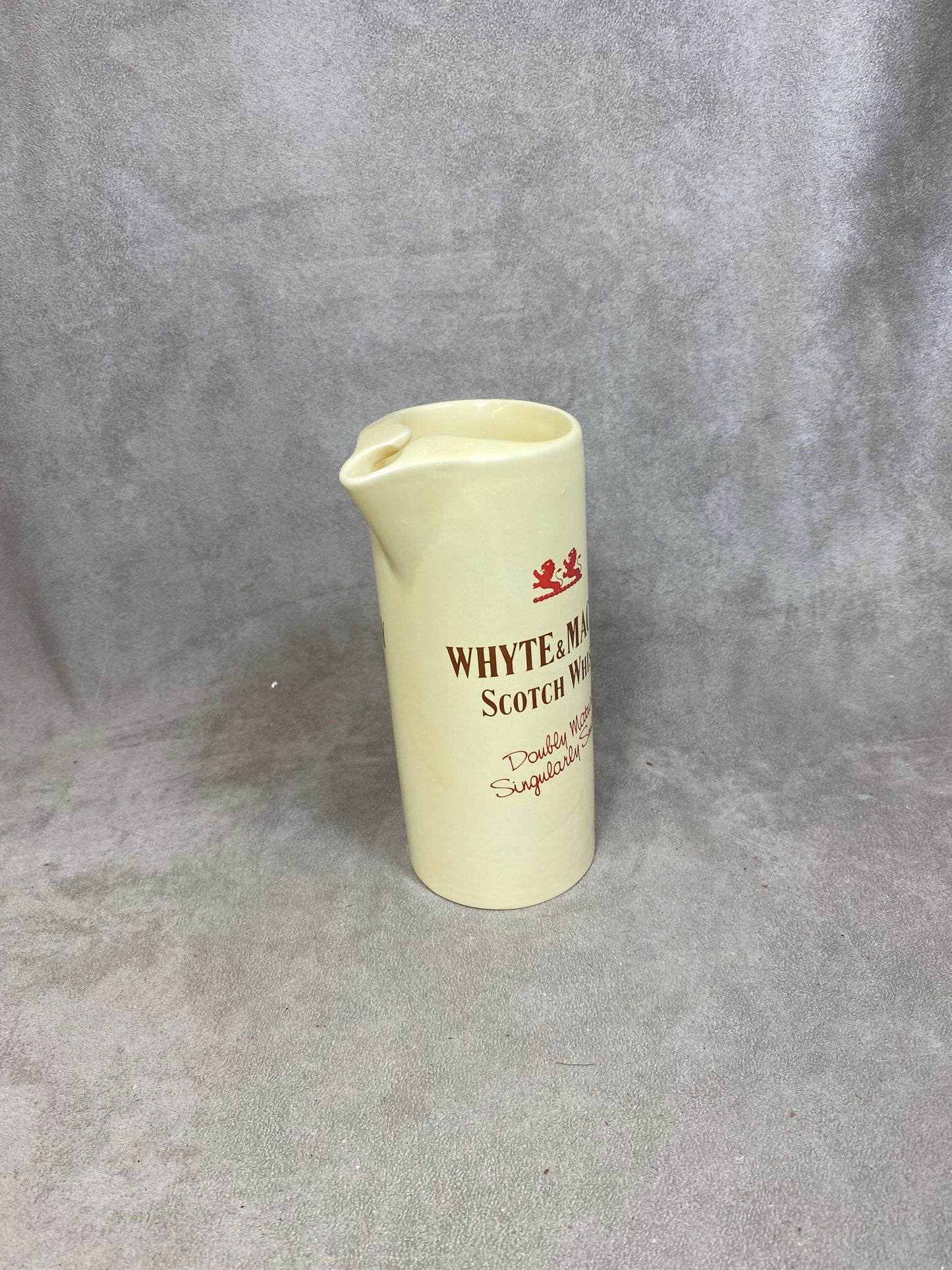 Vintage Porcelain Whisky Jug Whyte &amp; Mackays Scotch Whisky Bar Water Jug Vintage Made in England