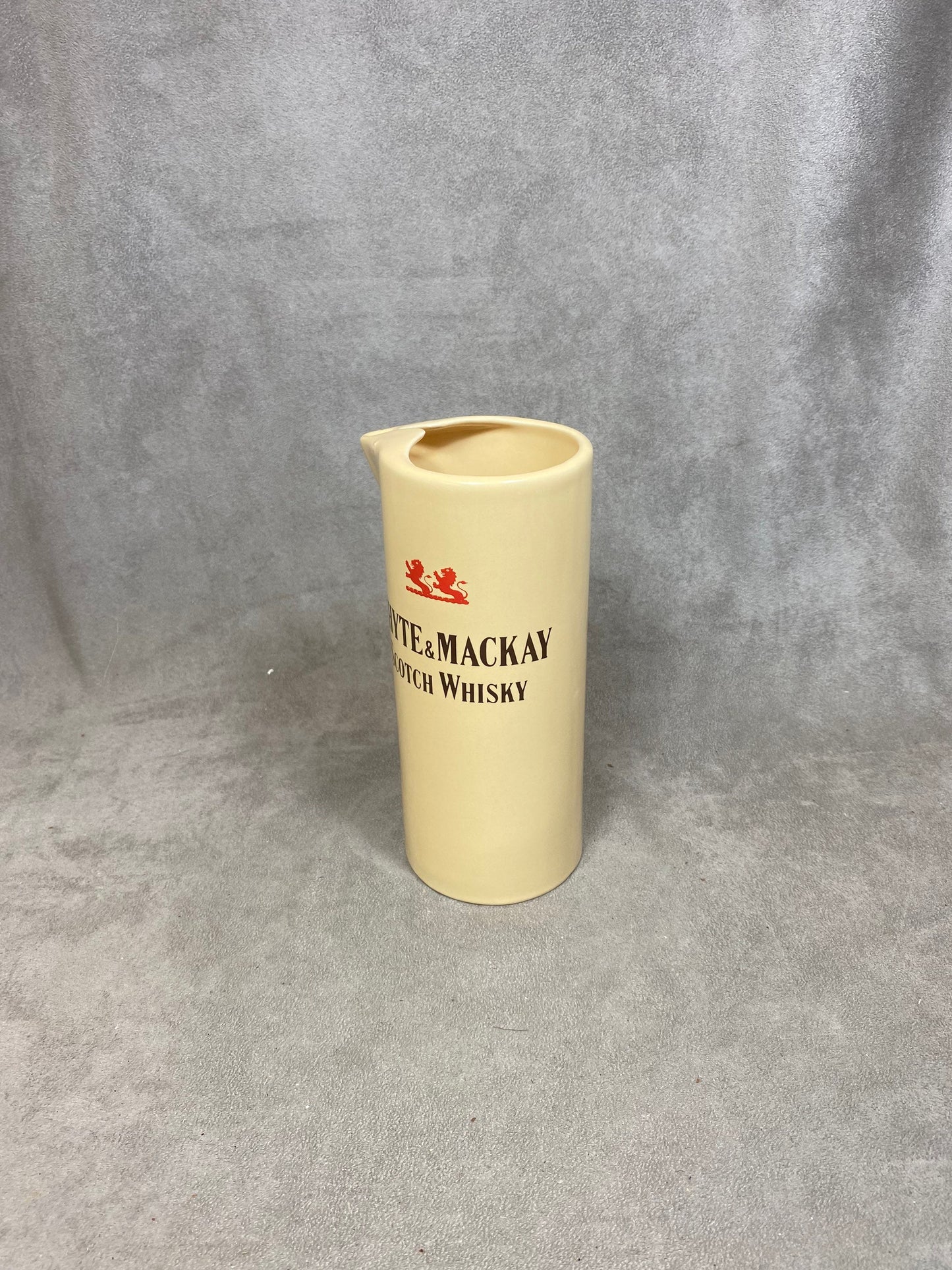 Vintage Porcelain Whisky Jug Whyte &amp; Mackays Scotch Whisky Bar Water Jug Vintage Made in England