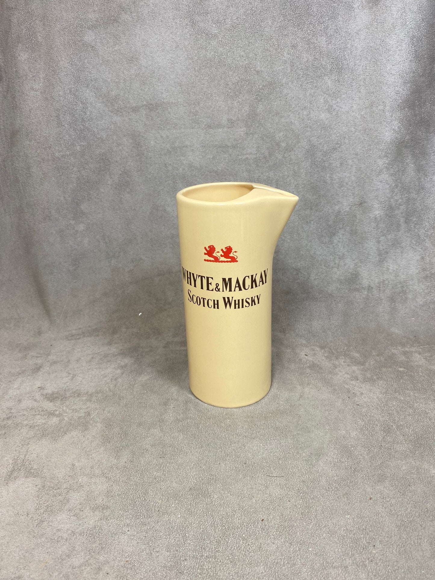 Vintage Porcelain Whisky Jug Whyte &amp; Mackays Scotch Whisky Bar Water Jug Vintage Made in England
