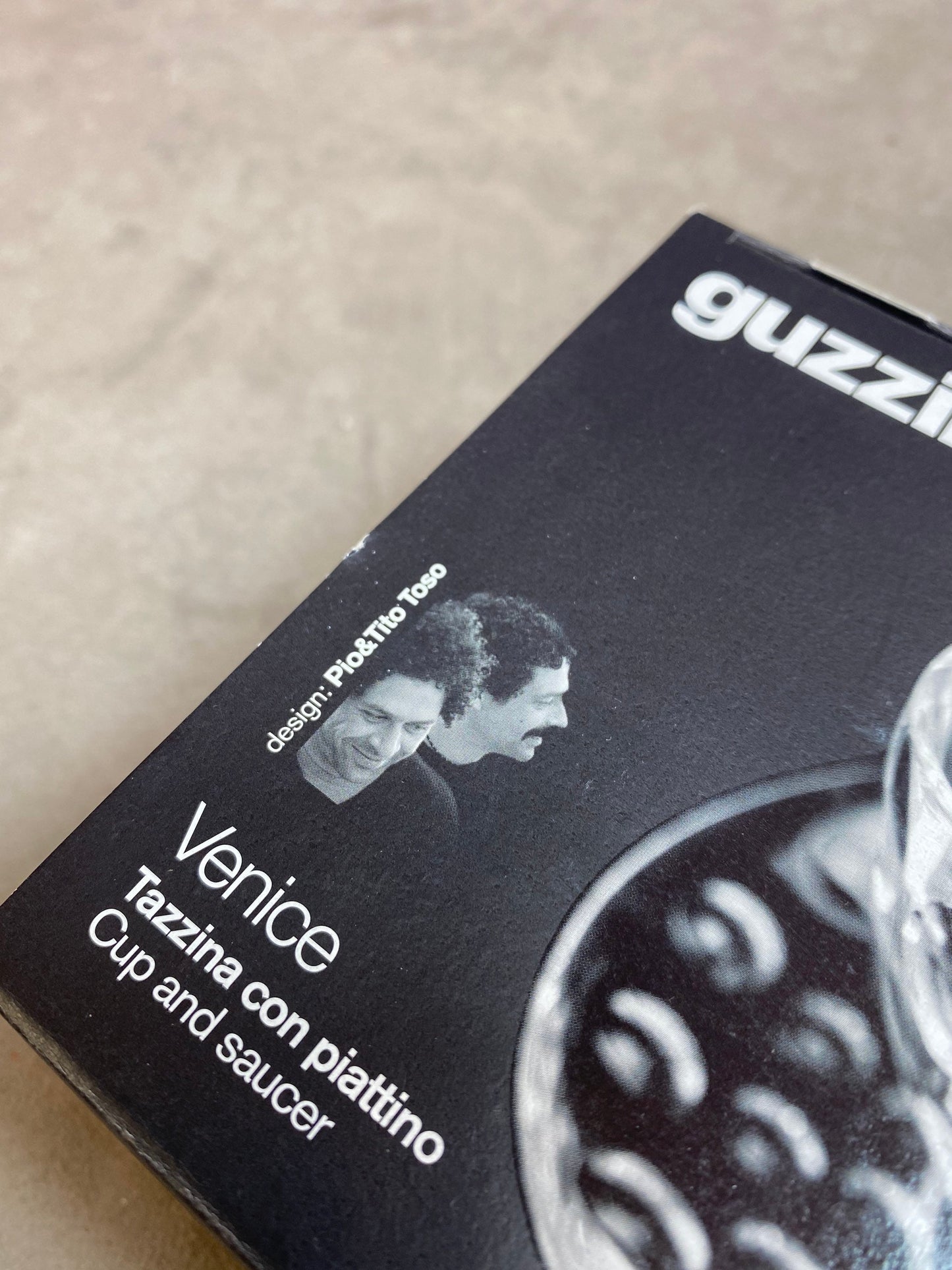 Guzzini Vintage transparent plastic mug designer Pio &amp; Tito Toso Year 1990