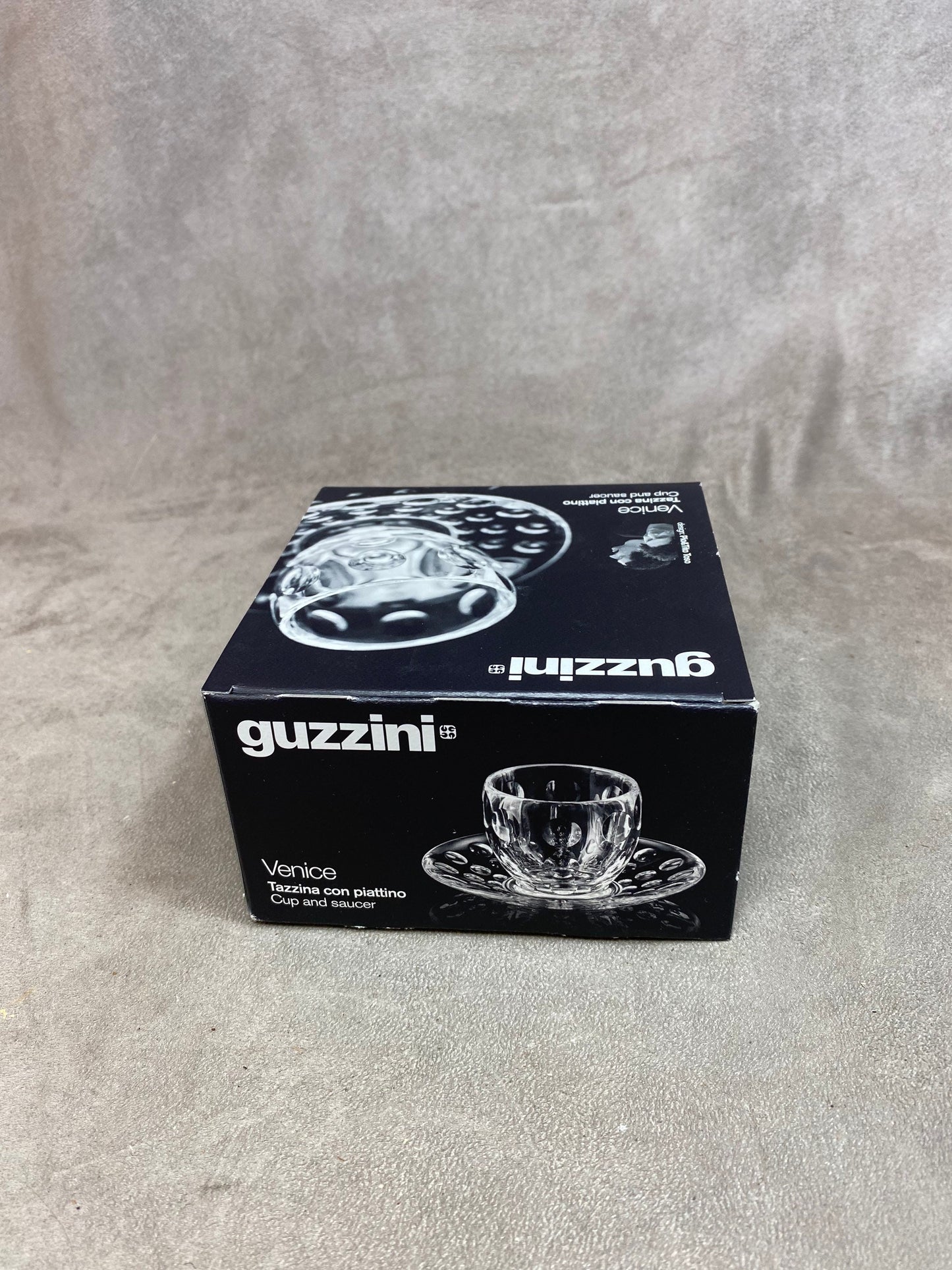 Guzzini Vintage transparent plastic mug designer Pio &amp; Tito Toso Year 1990