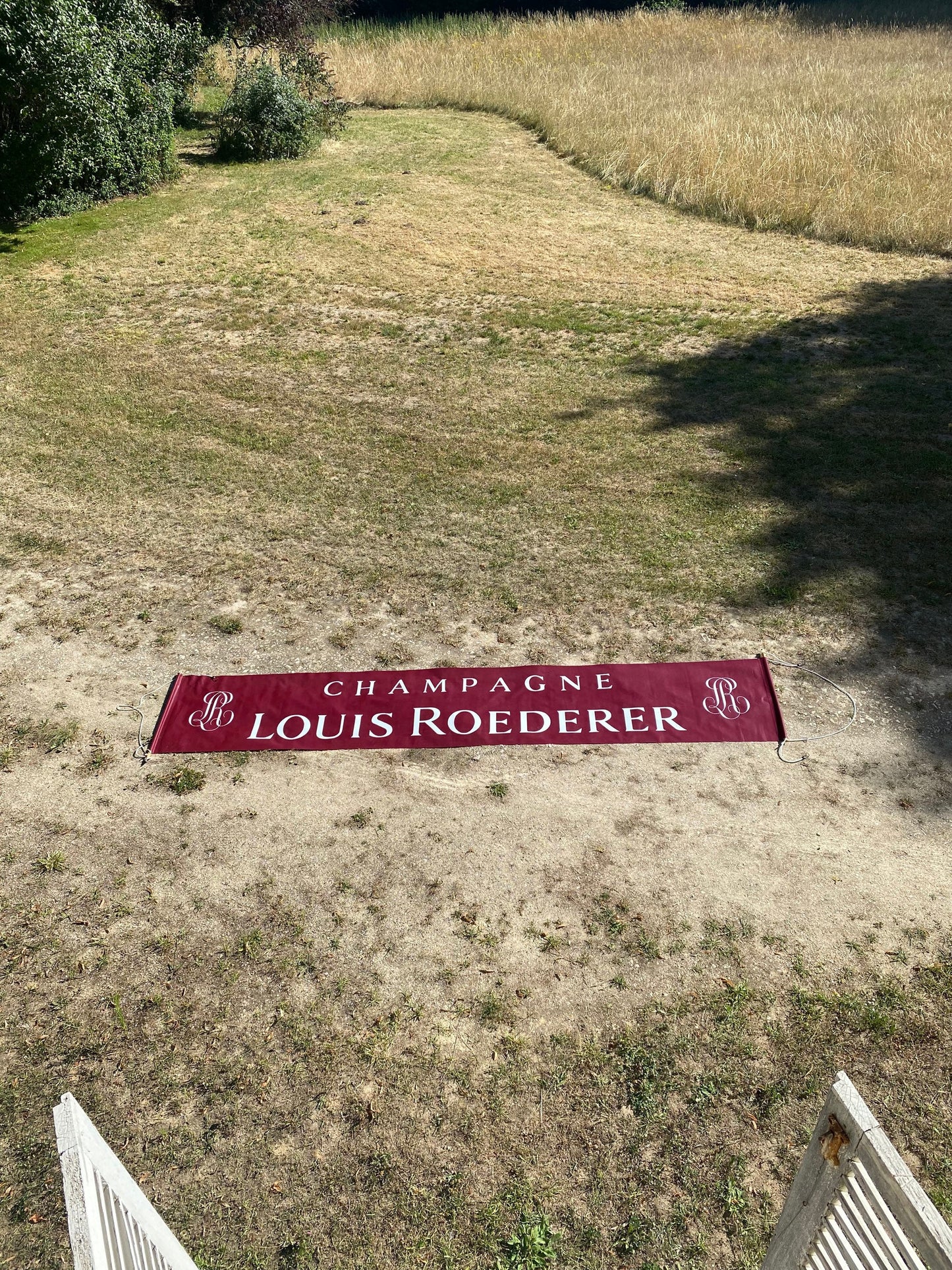 SEHR SELTENES Roederer Champagner Bordeaux Werbebanner Made in France Vintage