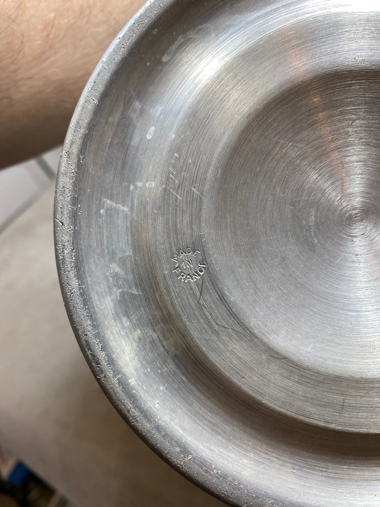 Seau à champagne Taittinger en métal  vintage Made in France