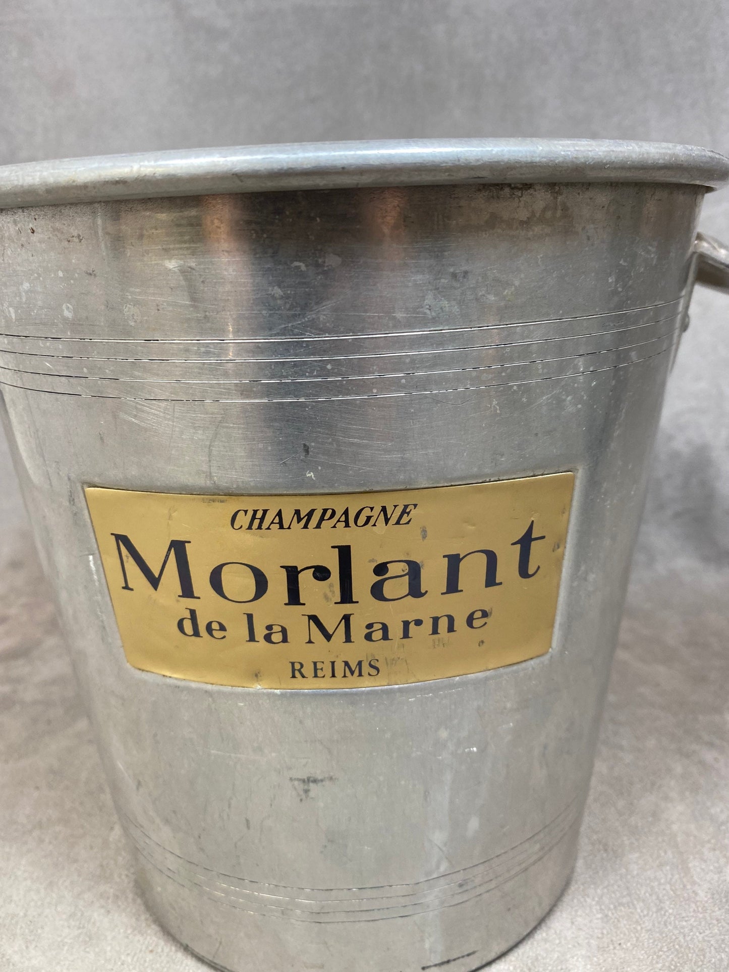 Millésime Français Champagne Bucket Cooler MORLANT CHRISTOFLE Seau à champagne en métal 1950's