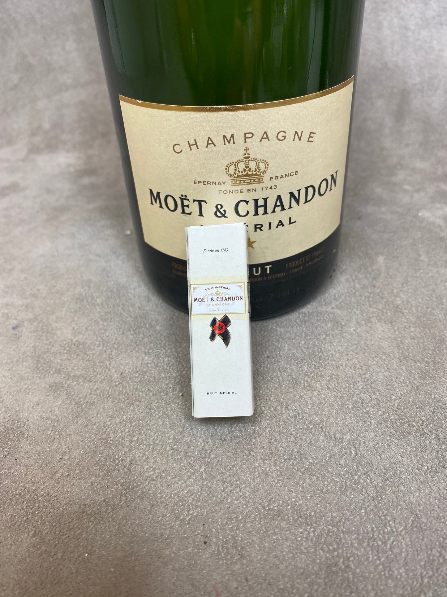 SELTENE Vintage 1960 Moet &amp; Chandon Champagner Streichholzschachtel