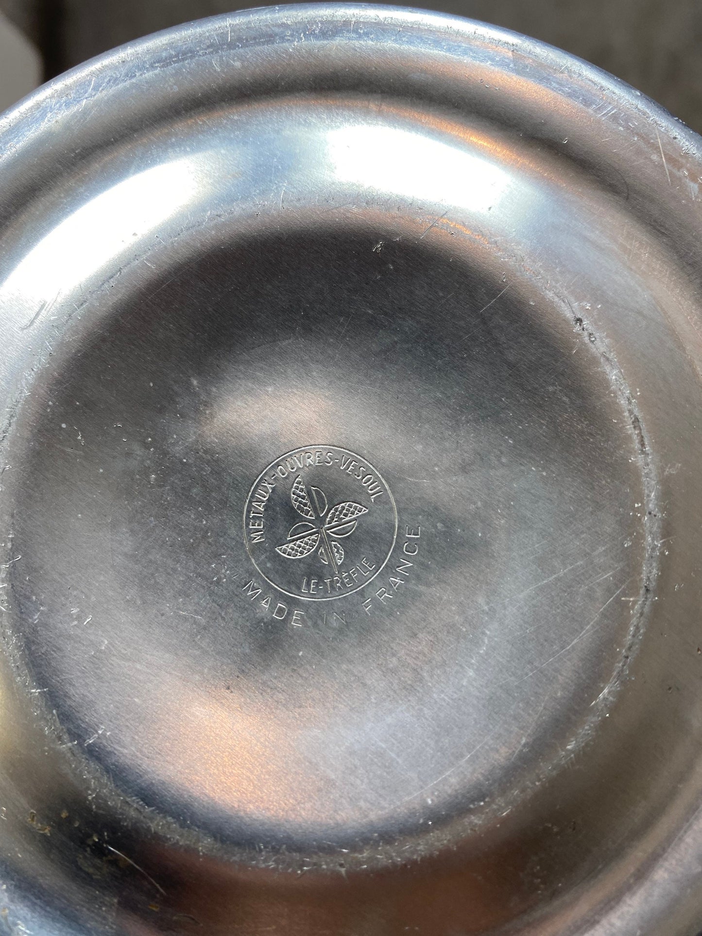 Seau à champagne De Castellane  en aluminium  vintage Made in France