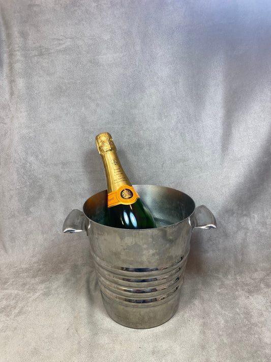 Seau à Champagne en Métal, Made in France, Vintage 1970