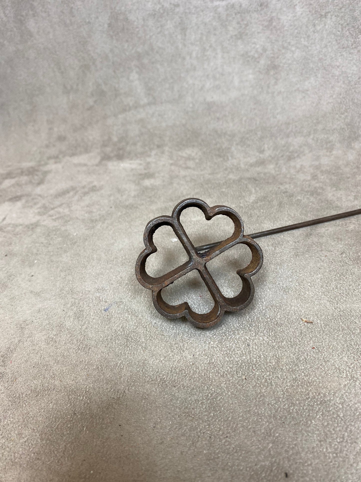 Vintage steel and cast aluminum donut irons Made in France