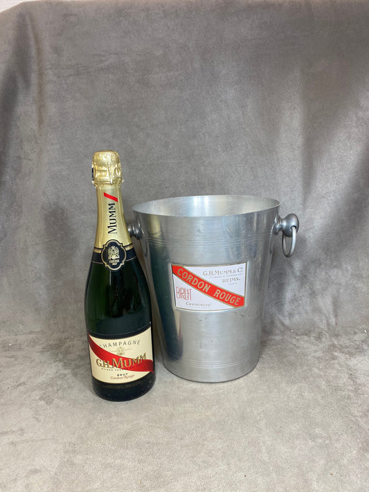 Seau à champagne vintage Mumm Cordon Rouge  Made in France