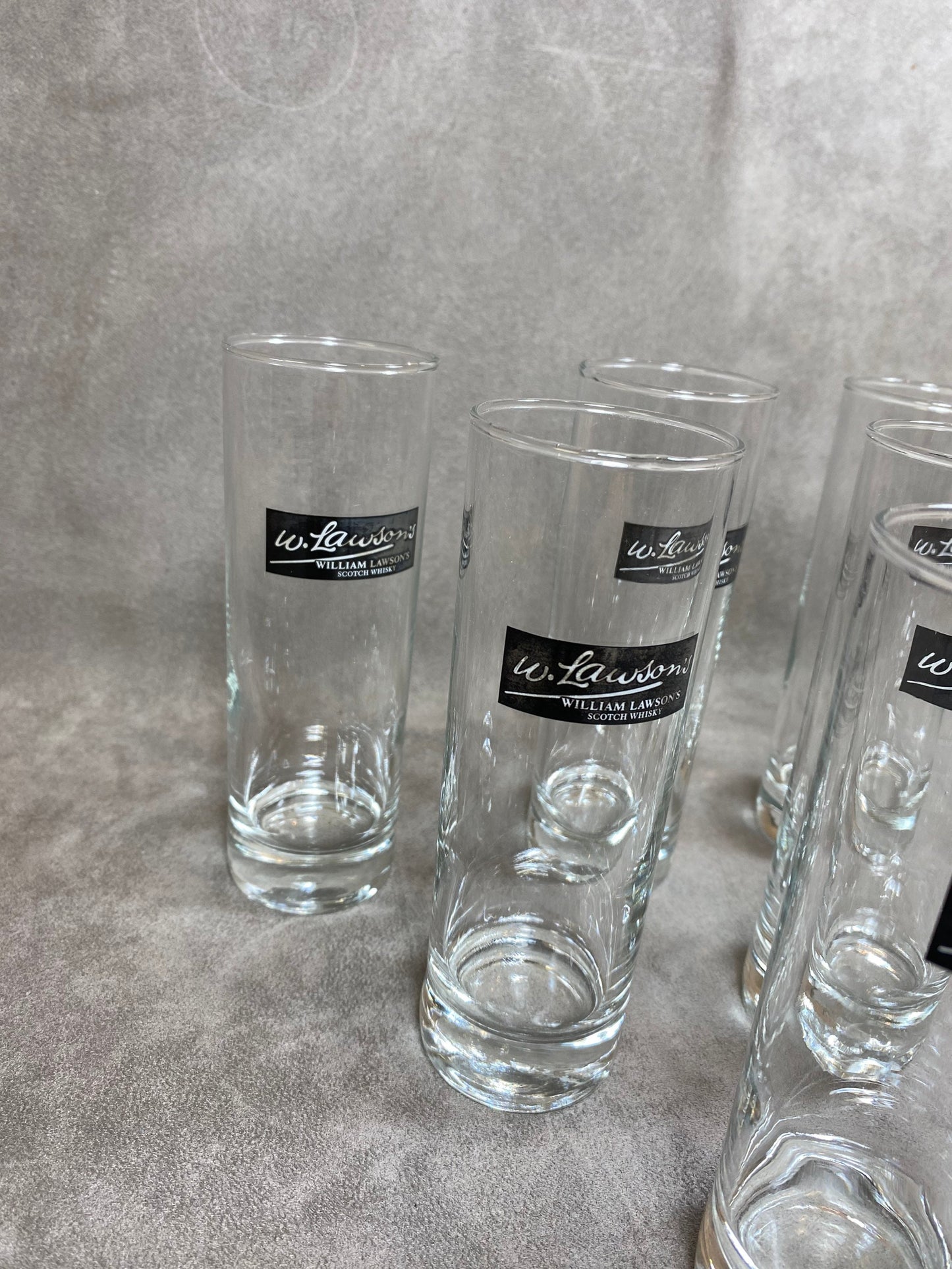 Set of 6 Vintage William Lawson Whiskey Glasses
