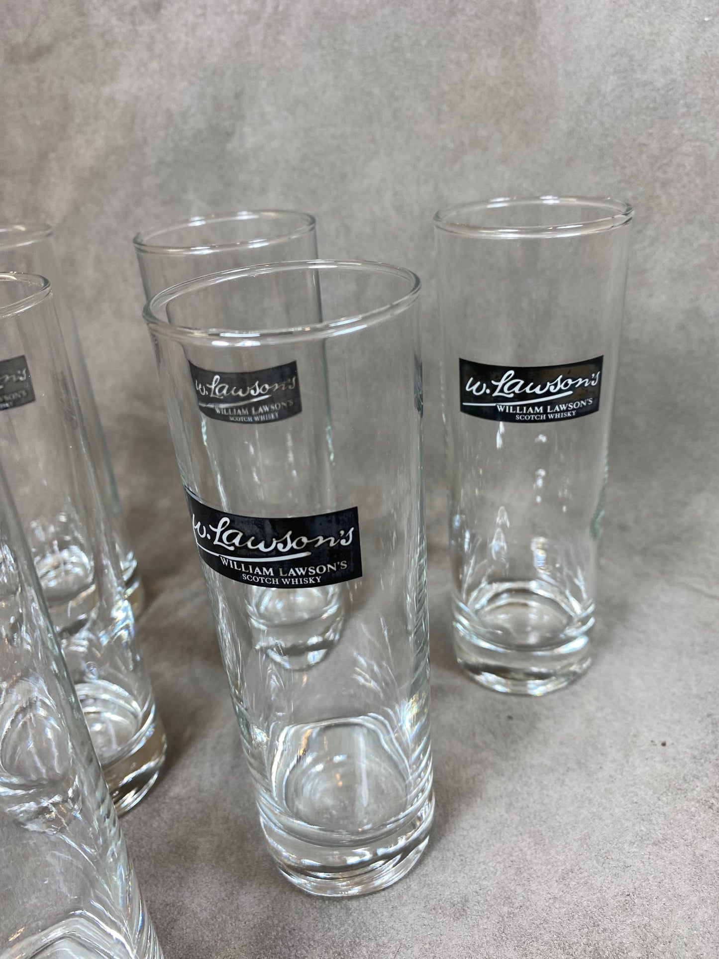 Set of 6 Vintage William Lawson Whiskey Glasses