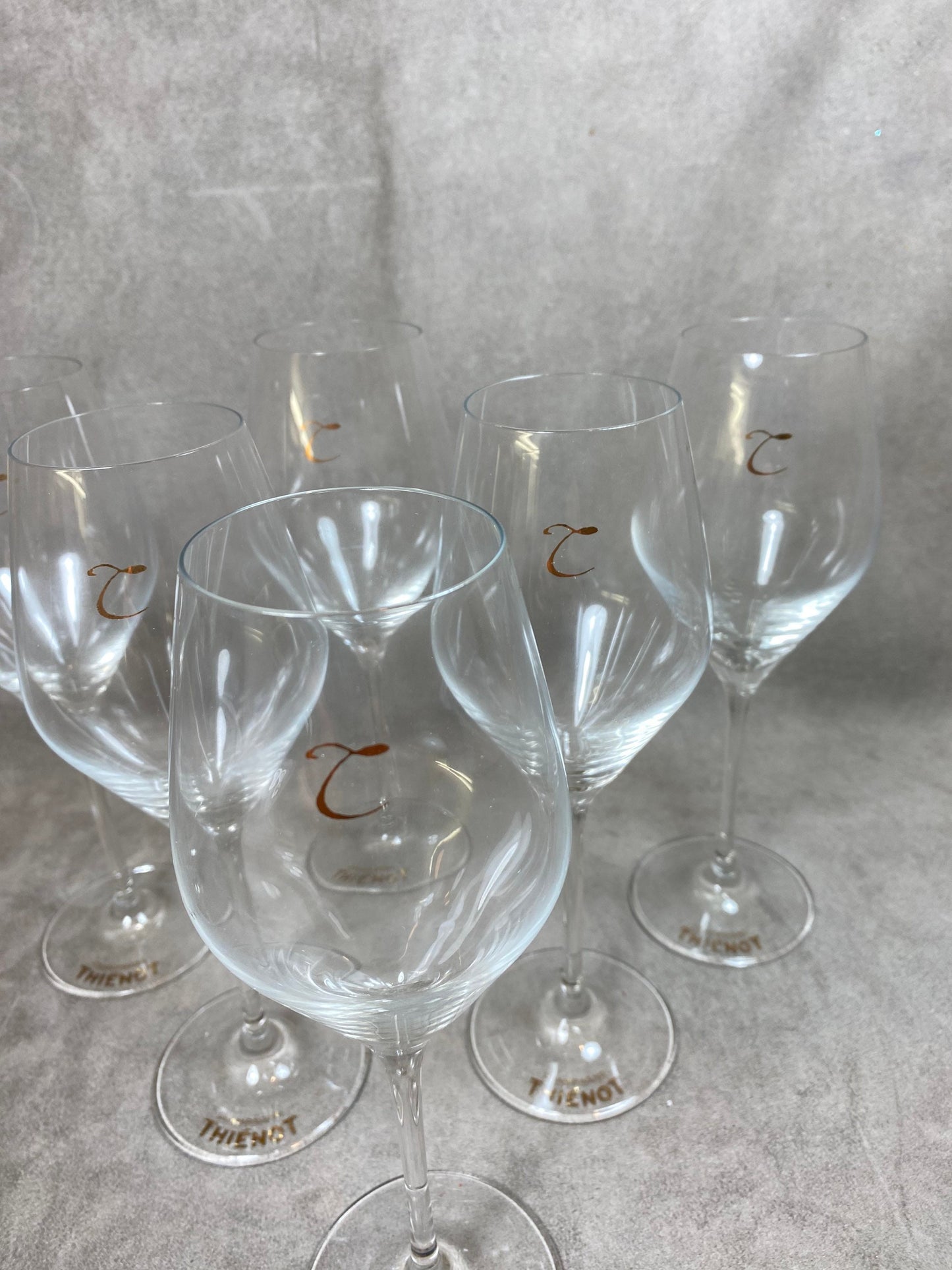 6 Flûte Lehman Reims pour Champagne Thienot vintage en cristal