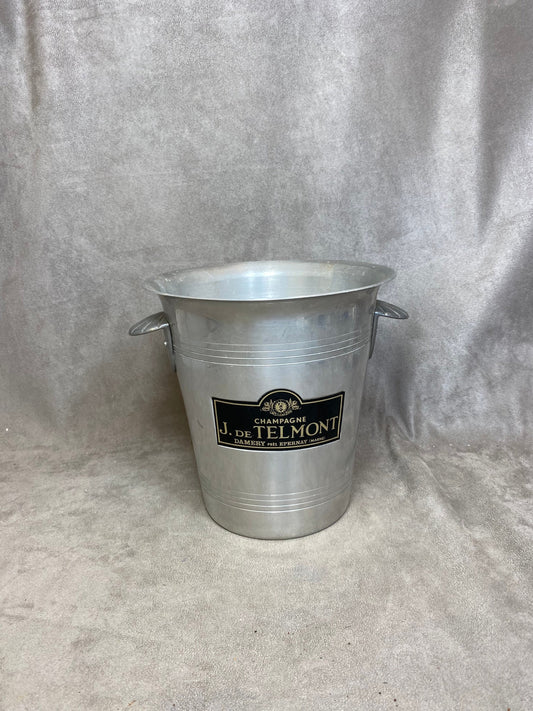 Seau à champagne J de Telmont Made in France en aluminium  Champagne vintage
