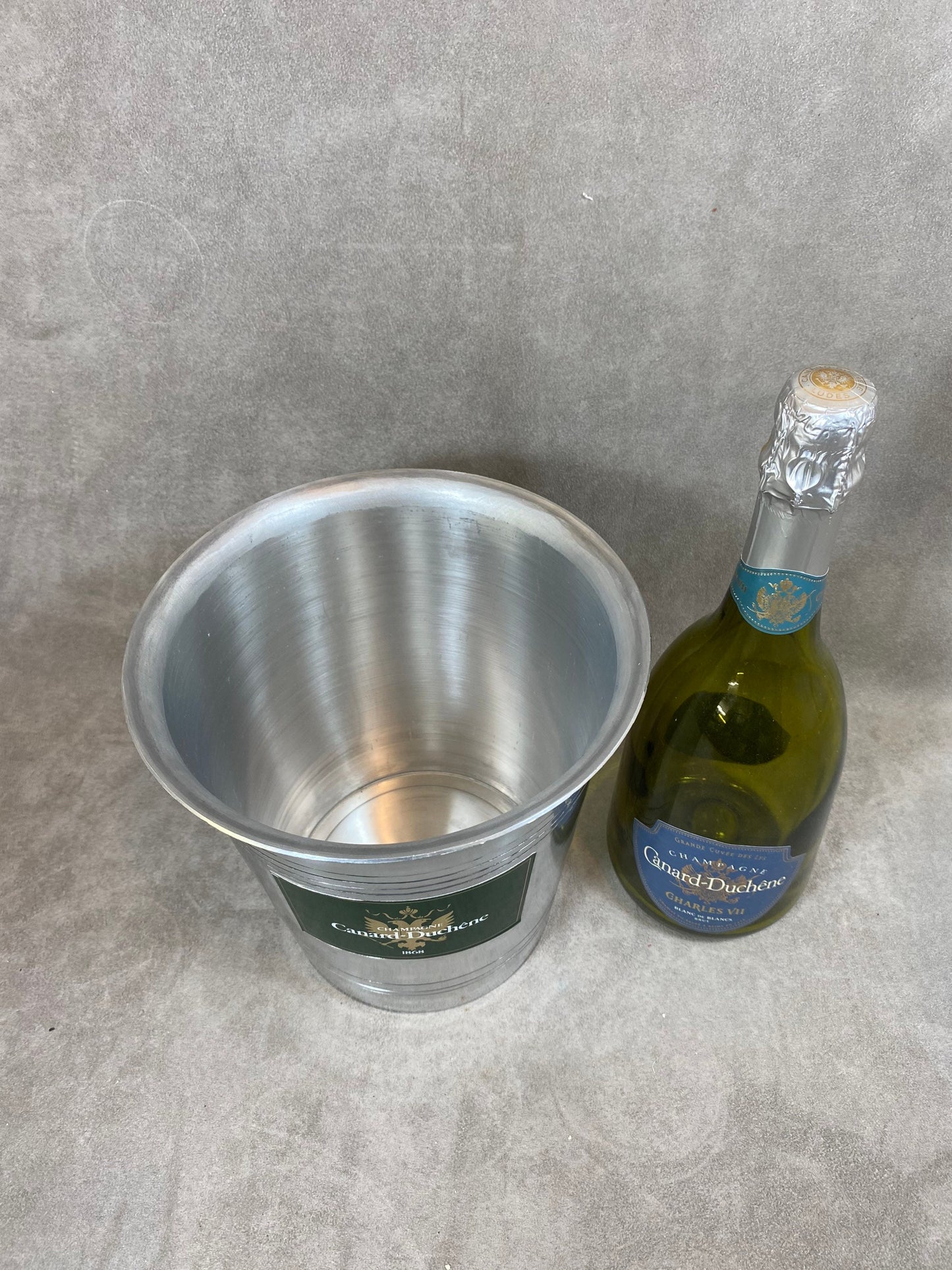 Seau a Champagne  Vintage Français Canard Duchene Champagne seau à glaçons, refroidisseur Made in France 1950