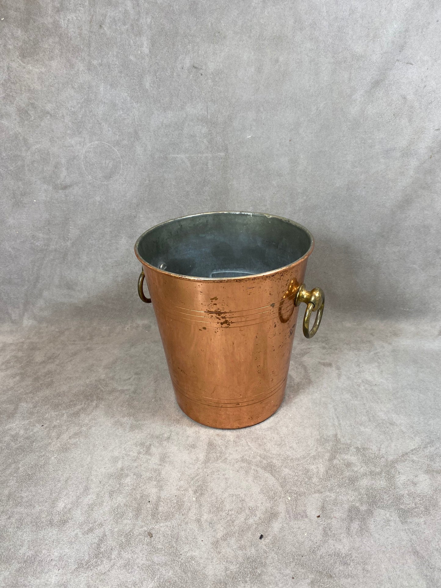 Seau à Champagne en laiton  Champagne Gardet Reims  Années 1960