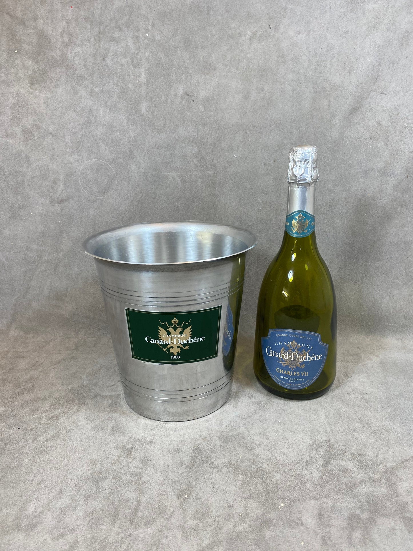 Seau a Champagne  Vintage Français Canard Duchene Champagne seau à glaçons, refroidisseur Made in France 1950