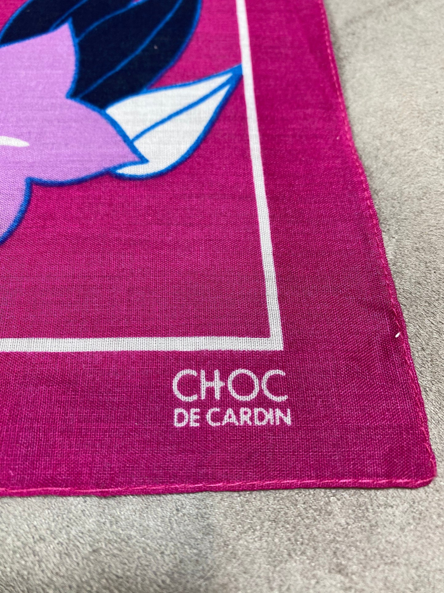 RARE Cardin Choc Silk Pouch, Made in France, Vintage 1980