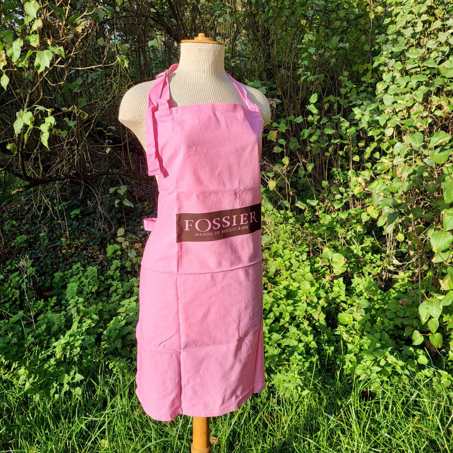 Fossier pink kitchen apron Fossier Biscuit Rose de Reims Made in France