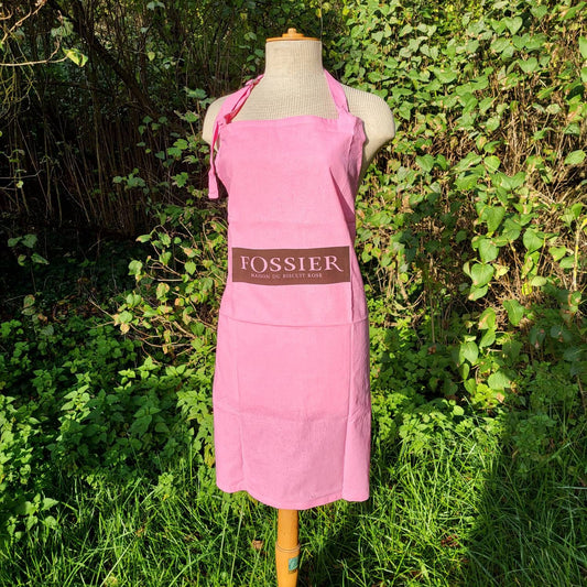 Fossier pink kitchen apron Fossier Biscuit Rose de Reims Made in France