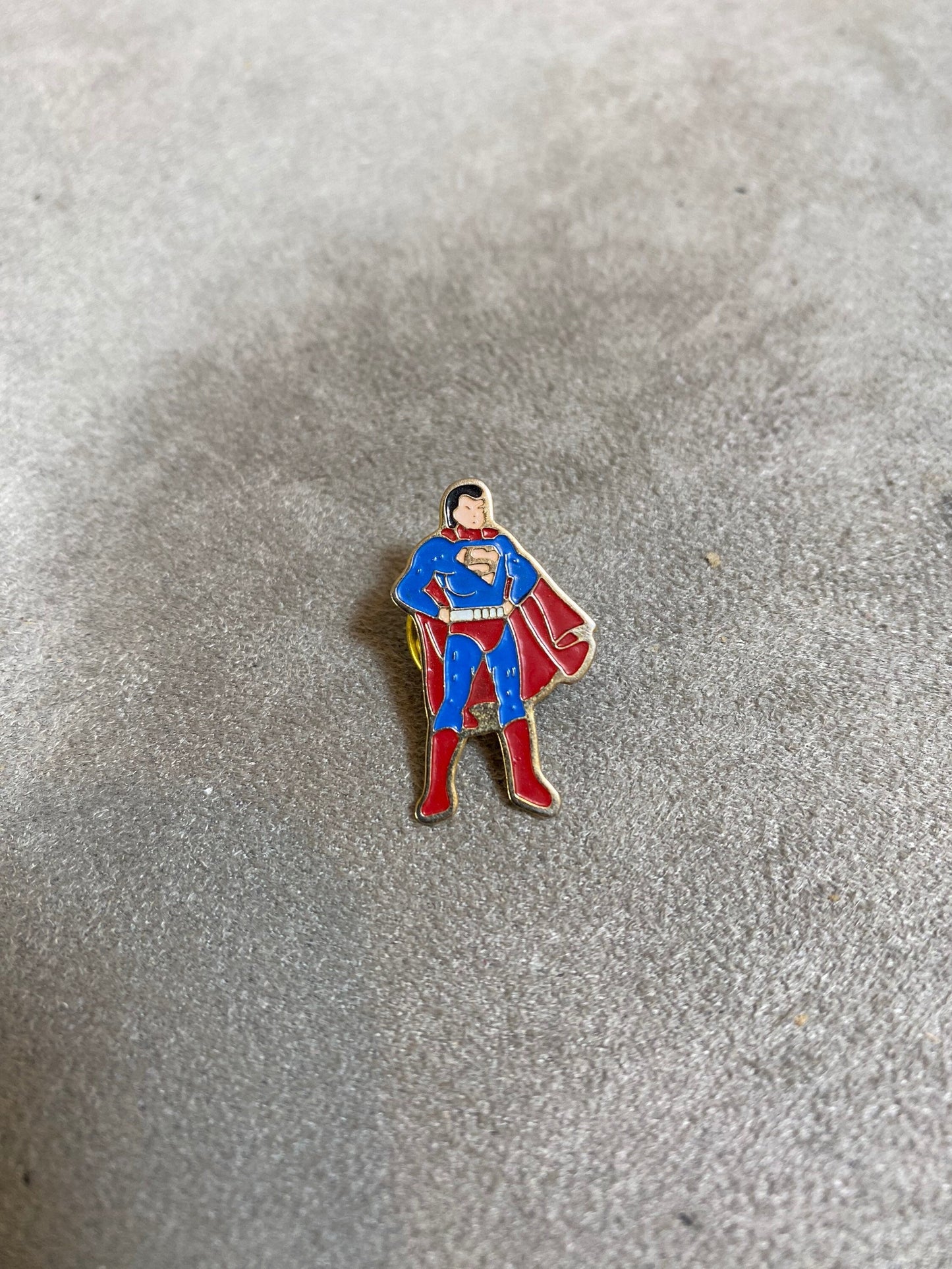 RARE Vintage 1950s Superman DC Comics Brass Pin