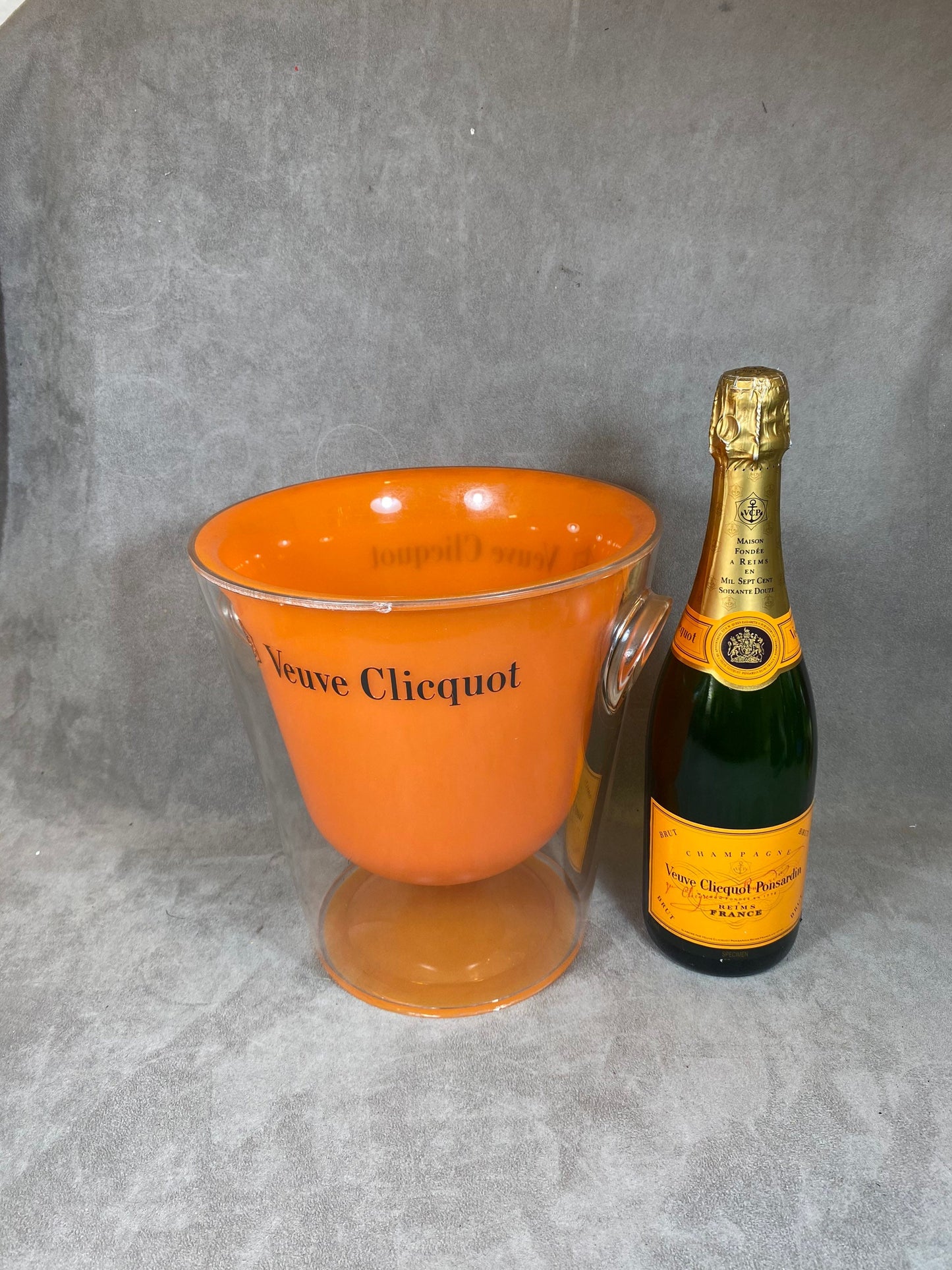 Veuve Clicquot champagne bucket from the Trendy range transparent acrylic champagne bottle Champagne Gift Made in France