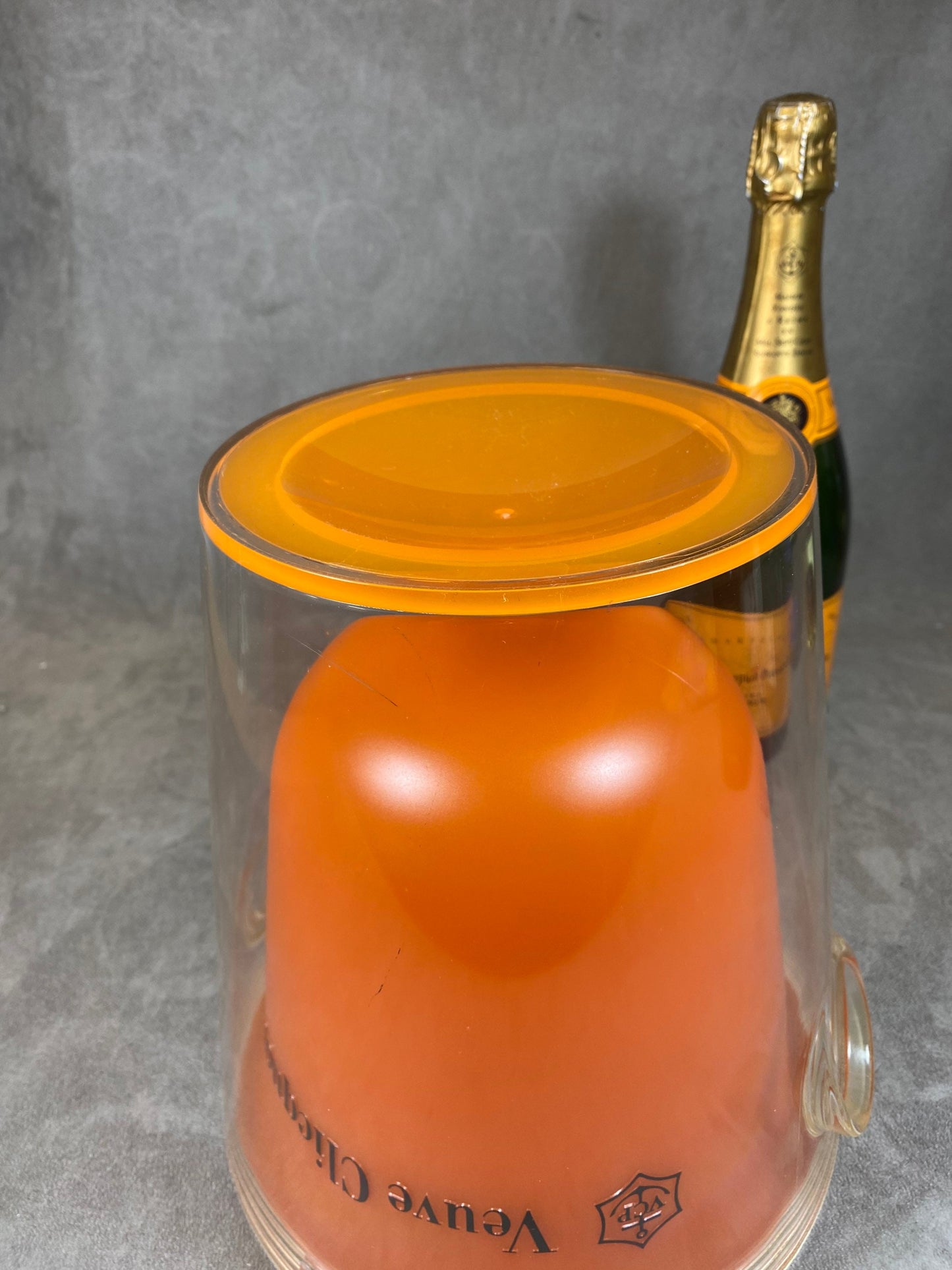 Veuve Clicquot champagne bucket from the Trendy range transparent acrylic champagne bottle Champagne Gift Made in France